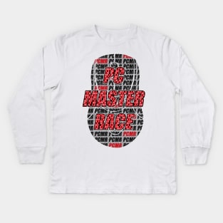 PCMR Mouse Art Kids Long Sleeve T-Shirt